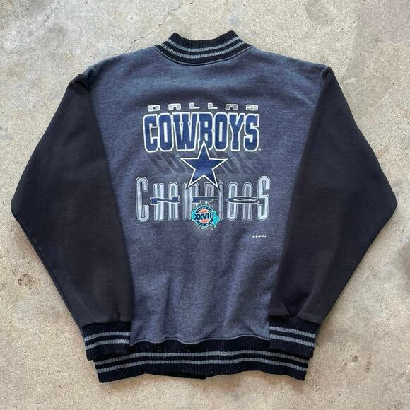 Vintage 1993 Dallas Cowboys NFC Champions Jacket Medium - Picture 1 of 6